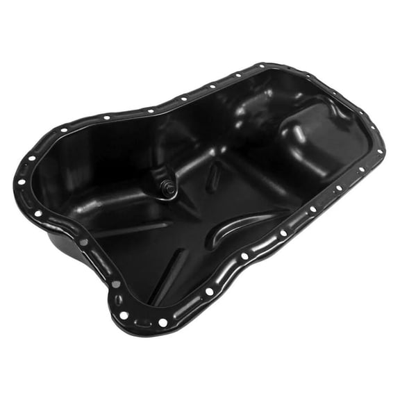 New Sheet Steel Oil Pan Compatible With Volkswagen Passat GLX VR6 6 Cyl 2.8L Golf GTI VR6 6 Cyl 2.8L Jetta GLX 6 Cyl 2.8L Passat GLX 6 Cyl 2.8L 1995-1999 By 021103601A 021103601B