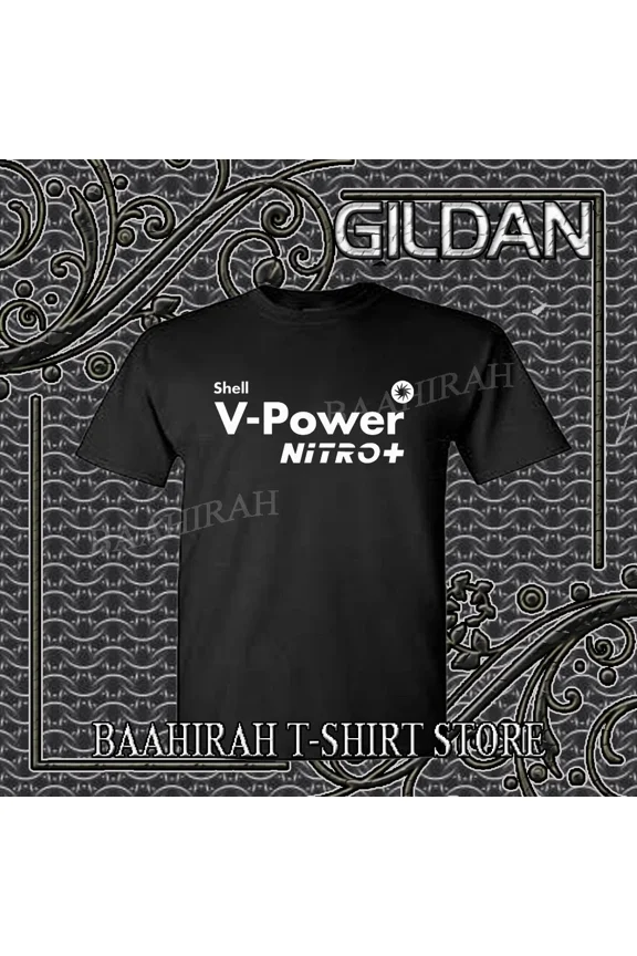 New Shell V-Power Logo American Funny T-Shirt Size S to 5XL