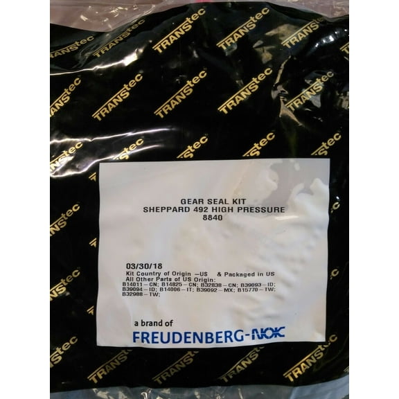 New Sheppard 492 Series 6 Complete Gear Seal Kit - High Pressure Series 8840