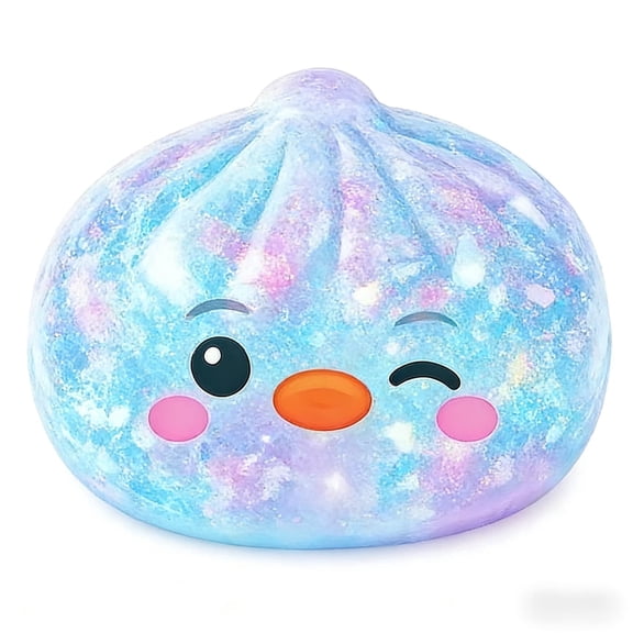 New Shimmering Dumpling Toys, Colorful Dumplings Stress Balls Fidget Sensory, Squeeze Dough Ball Stress Relief Toys for Office Gifts