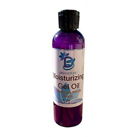 New! Shimmering Vanilla Da Bomb Scent Body Gel-Oil, Nourishing Oils in a Gel Like Formula, Diva Stuff