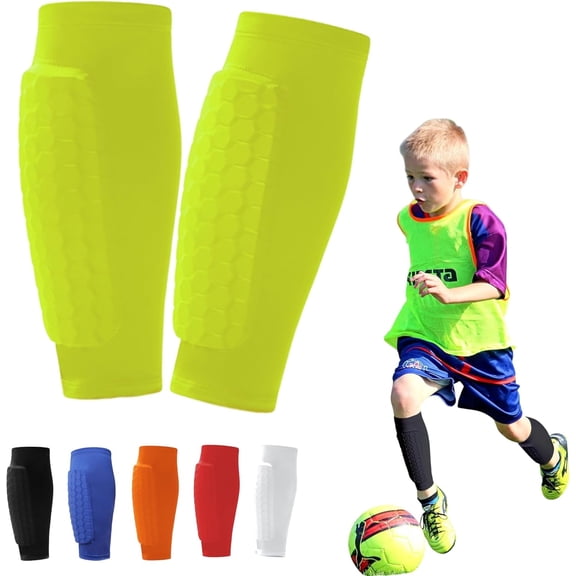 New Shin Guards Pads Socks for Skiing, Shin Pads for Youth Adult Ski Shin Guards Calf Compression Sleeve with Pads Lightweight Calf Protective Gear for Boys Girls Men