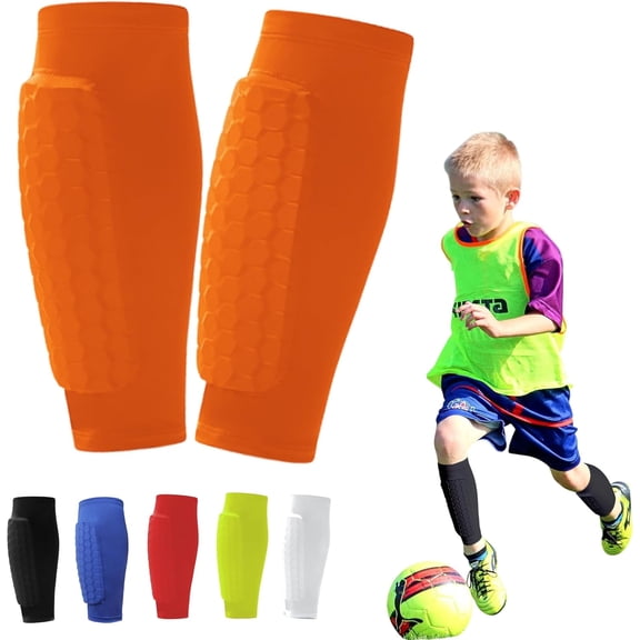 New Shin Guards Pads Socks for Skiing, Shin Pads for Youth Adult Ski Shin Guards Calf Compression Sleeve with Pads Lightweight Calf Protective Gear for Boys Girls Men