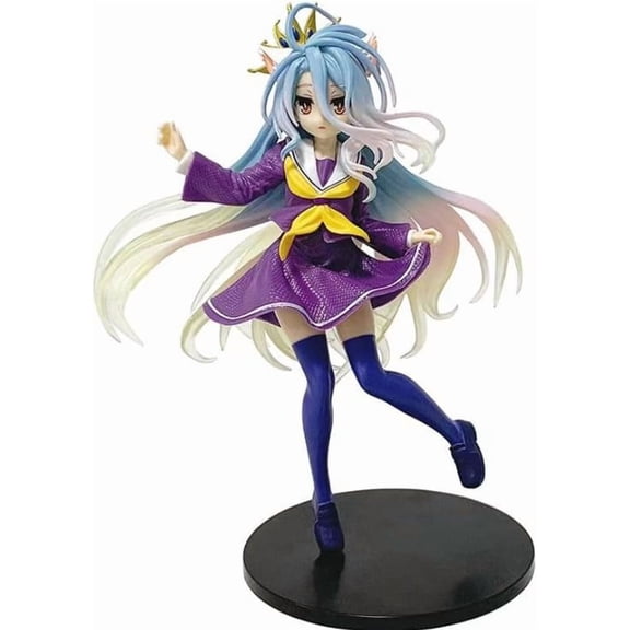 New Shiro Figure, Standing Shiro Action Figures 19cm/7.5inch PVC Character Figurine Model Collectible Handicrafts for Anime Fans Gift