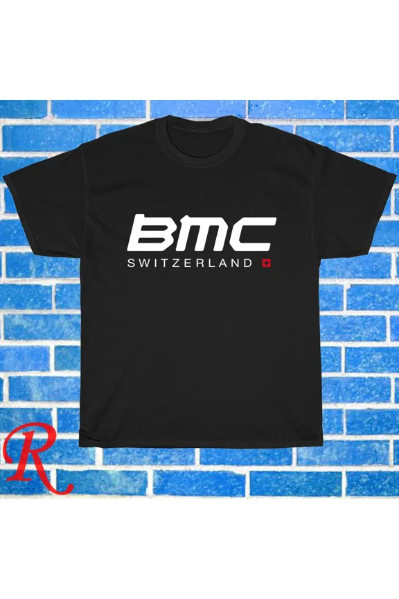 New Shirt BMC Switzerland Bike Bicycles Logo Black/Navy/Grey T-Shirt S-5XL