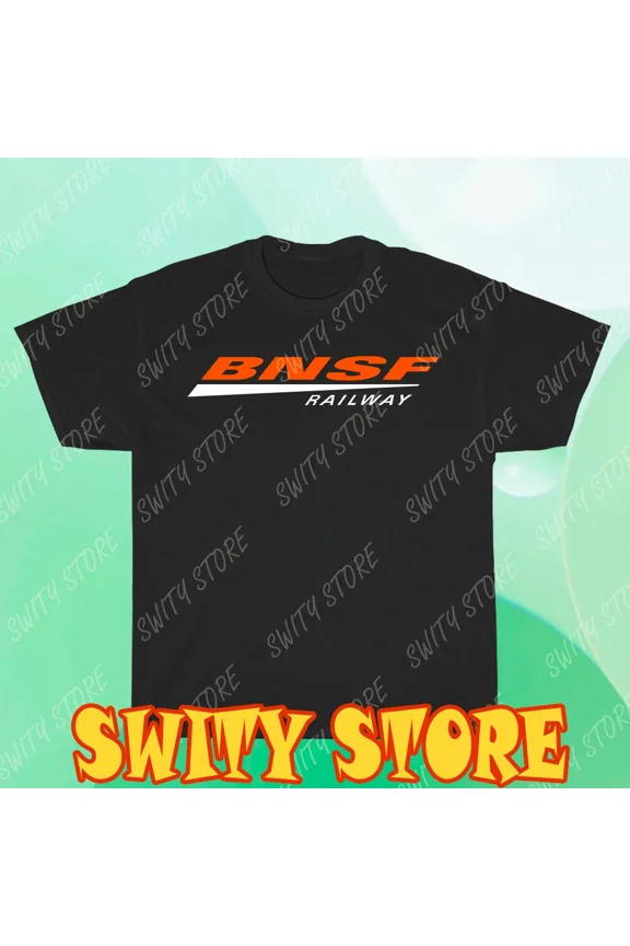New Shirt BNSF Railway Logo Men's T-Shirt Logo T-Shirt Funny Size S to 5XL