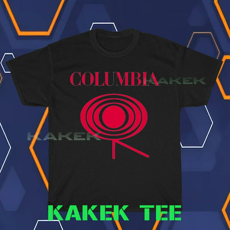 New Shirt Columbia Records Label Logo Men s Black T Shirt Funny Size S to 5XL Walmart