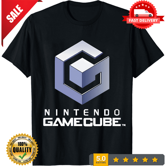 New Shirt Gamecube Retro Video Game Logo Men's Black T-Shirt Funny Size S to 5XL, LIMITED EDITION-TH64598
