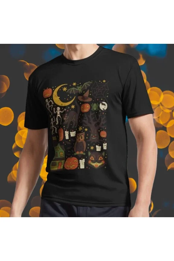 New Shirt Halloween Logo Active T-Shirt Funny American Usa Unisex Size S-5XL