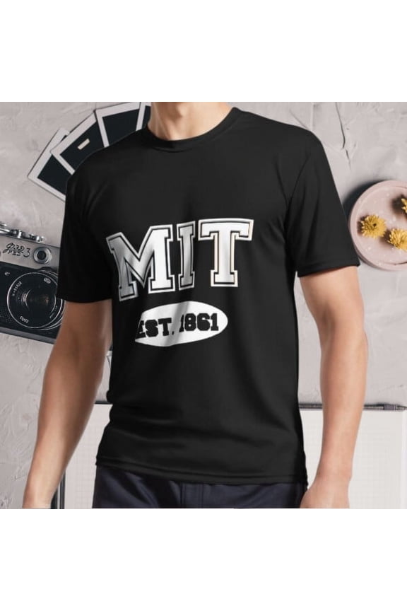 New Shirt MIT EST 1861 MASSACHUSETTS VAR Active Logo T-Shirt Funny Size S - 5XL