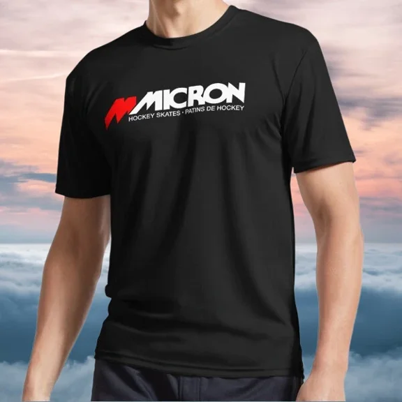 New Shirt Micron Retro Ice Hockey Logo TEE T-Shirt Funny Size S to 5XL