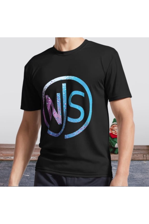 New Shirt NJS - blue Active Logo T-Shirt Funny Size S to 5XL