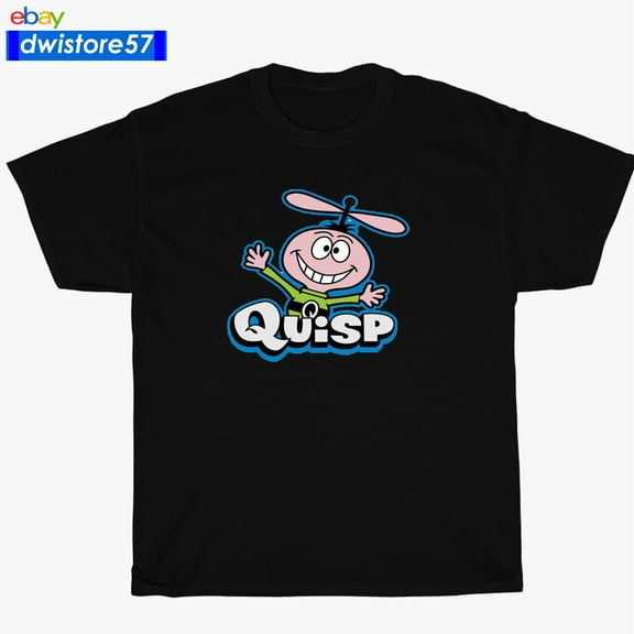 New Shirt Quisp Cereal Logo Black/Navy/White/Grey Men's T-Shirt S-5XL