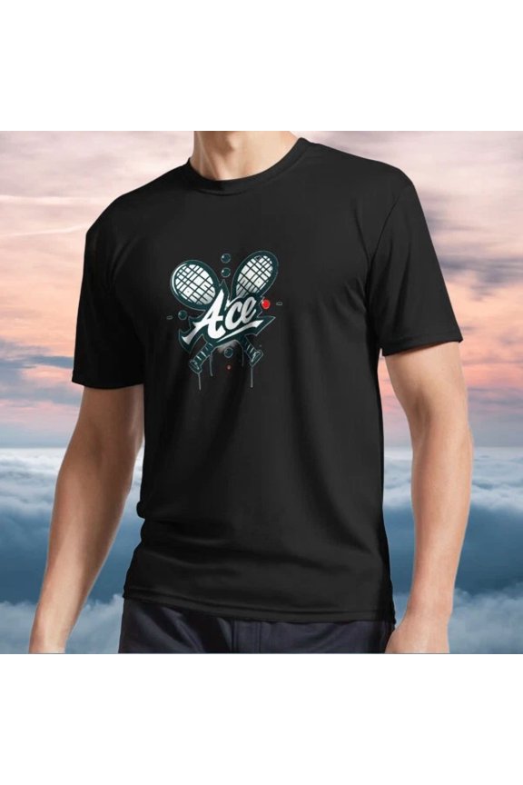 New Shirt Tennis Ace Logo White Summer Vibe Logo Tee T-Shirt Funny Size S To 5XL