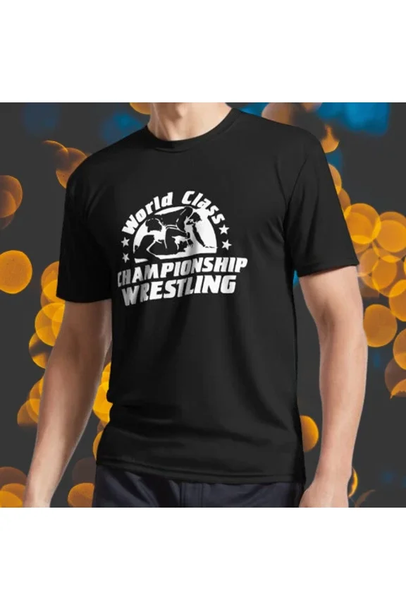 New Shirt WCCW Logo Active T-Shirt Funny American Usa Unisex Size S-5XL