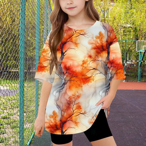 New Short Sleeve Shirts for Girls Toddler Kids Boys Fashion Cute Solid Color Loose Soft Short Sleeve T Shirts for Boys