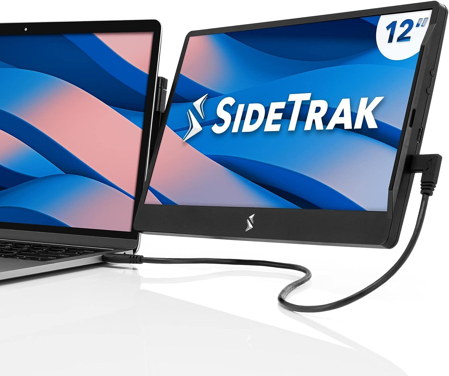 New SideTrak Swivel Attachable Portable Monitor for Laptop 12.5” FHD IPS  Rotating Dual Laptop Screen | Mac, PC, Chrome OS Compatible | All Laptop