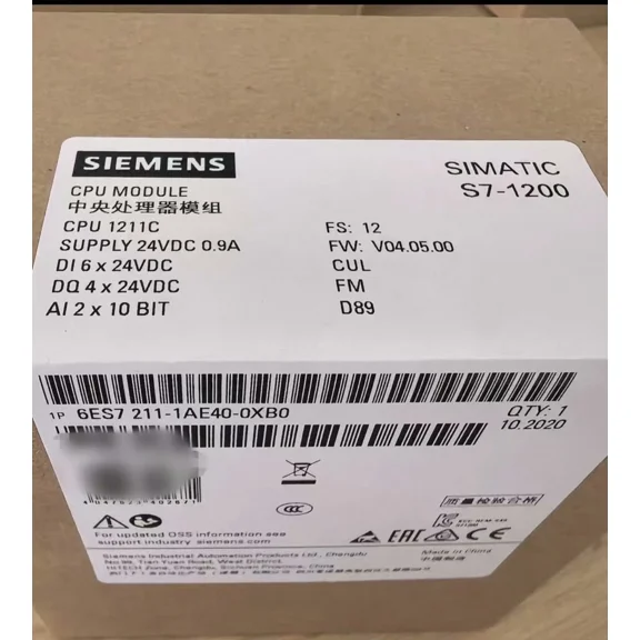 New Siemens 6ES7211-1AE40-0XB0 6ES72111AE400XB0 SIMATIC S7-1200 CPU 1211C