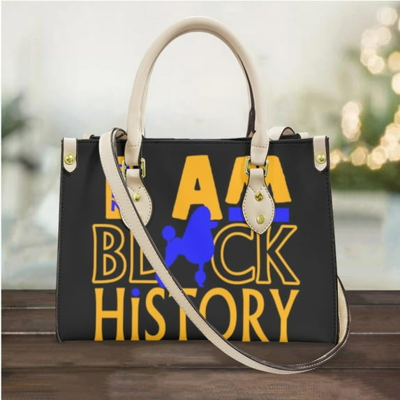 New Sigma Gamma Rho Printed Leather Women Hand Bags Poodle Pattern Vintage Female Small Messenger Bag Gift Bolso Mujer