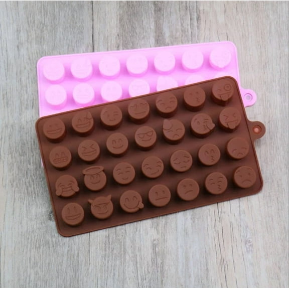 New Silicone 28 Qq Emoji Chocolate Mold Candy Ice Cube Jelly Mold Baking Tool