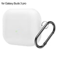 thumbnail image 1 of New Silicone Case for Galaxy Buds 3/3 pro, for Galaxy Buds 3/3 pro Pink Red White Soft Case Earphone Protective TPU Cover with Carabiner,Dustproof Shockproof,Gift for Women Men, 1 of 9