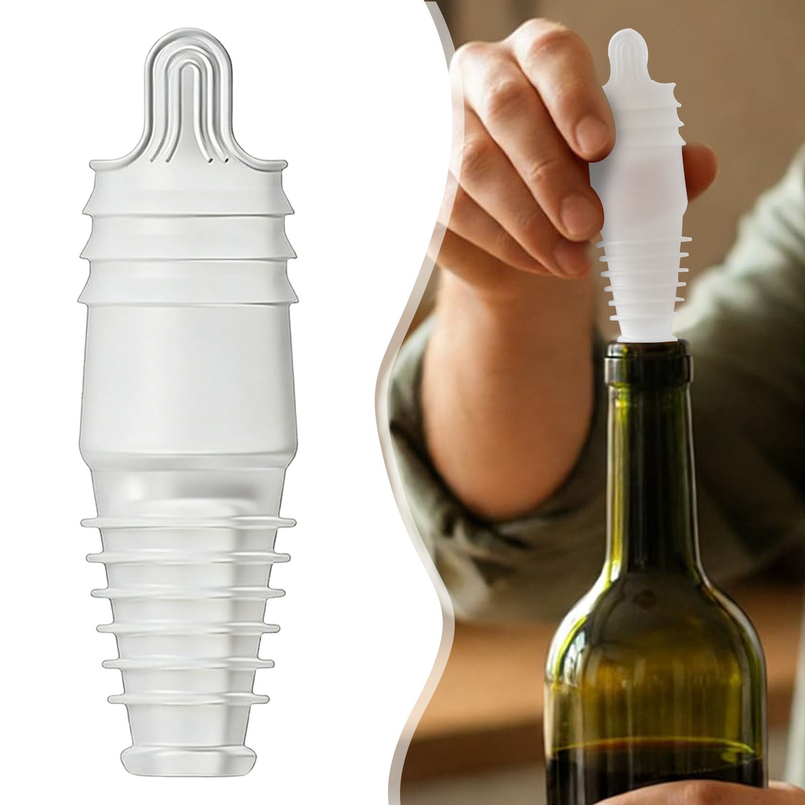 New Silicone Wine Stopper Reusable Wine Bottle Stopper Champagne — free download