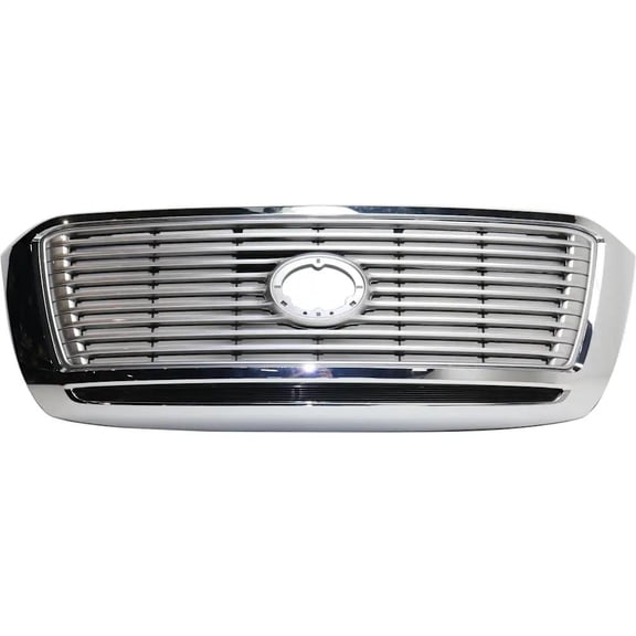 New Silver Shell Grille Assembly Compatible With Toyota Tundra Limited 8 Cyl 5.7L 2012-2013 TO1200364 531000C270