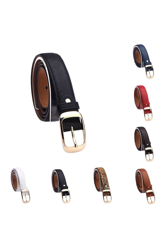New Simple Distressed Edge Women's Belt Minimalist Style Versatile Wear