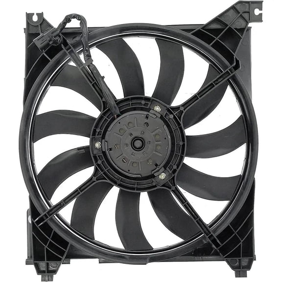 New Single Cooling Fan Assembly Compatible With Hyundai Kia Optima LX 6 Cyl 2.7L XG350 Base 6 Cyl 3.5L Optima LX 6 Cyl 2.5L 1999-2005 By 75348 FA70218 CF16005 2523138000 2535038000