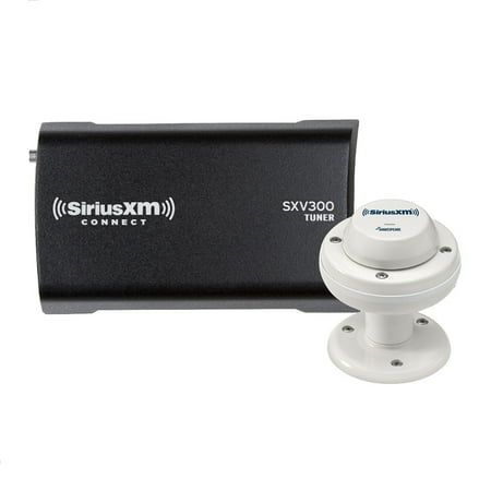 SiriusXM - SXV300 Connect Tuner with Marine/RV antenna - Black White