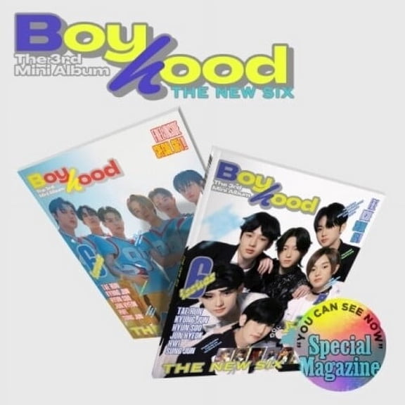 P Nation New Six TNX K-Pop Album Boyhood CD Photobook Version with 88pg Magazine Photocard Special Box Bookmark Sticker Poster Ttakji