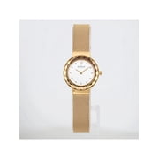 New Skagen Leonora 25mm Gold-Tone Silver Crystal Dial Quartz Lady Watch SKW2800