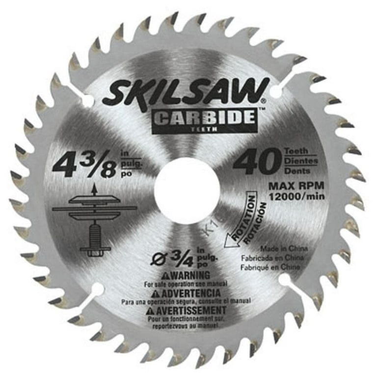 SKILSAW 4-3/8-in 40-Tooth Carbide Circular Saw Blade SKILSAW 4-3/8-in 40-Tooth Carbide Circular Saw Blade
