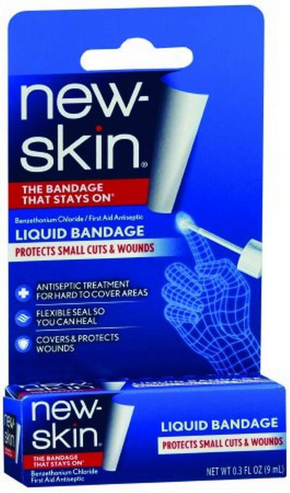 New-Skin Liquid Bandage - 0.3 oz, Pack of 3