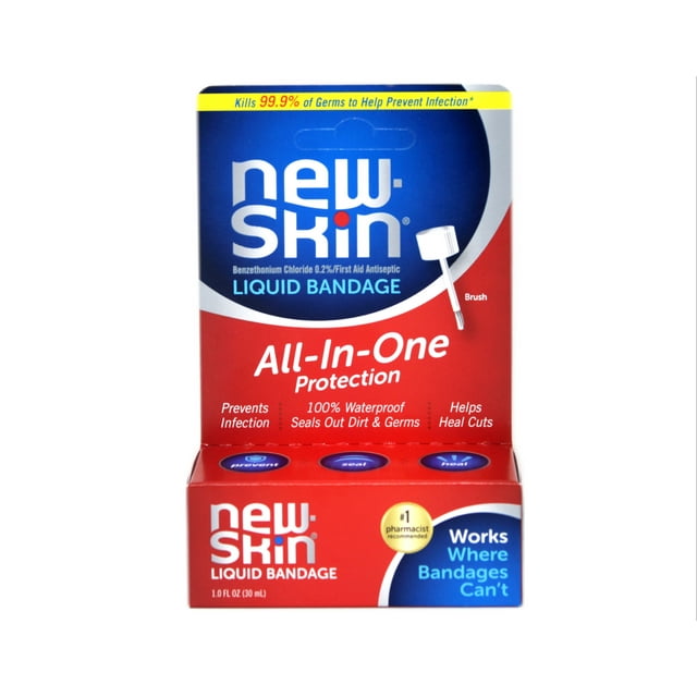 Newskin liquid bandage waterproof bandage for scrapes and minor cuts