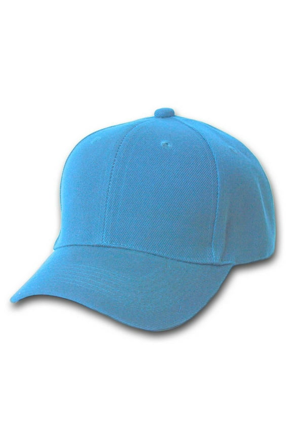 New Sky Blue Plain Blank Baseball Youth Cap Hat