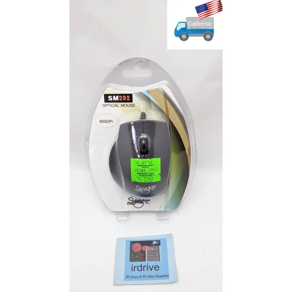 New Skyline 3-Button Grey/Black Optical Usb 800Dpi Scroll-Wheel Ergo Pc Mouse