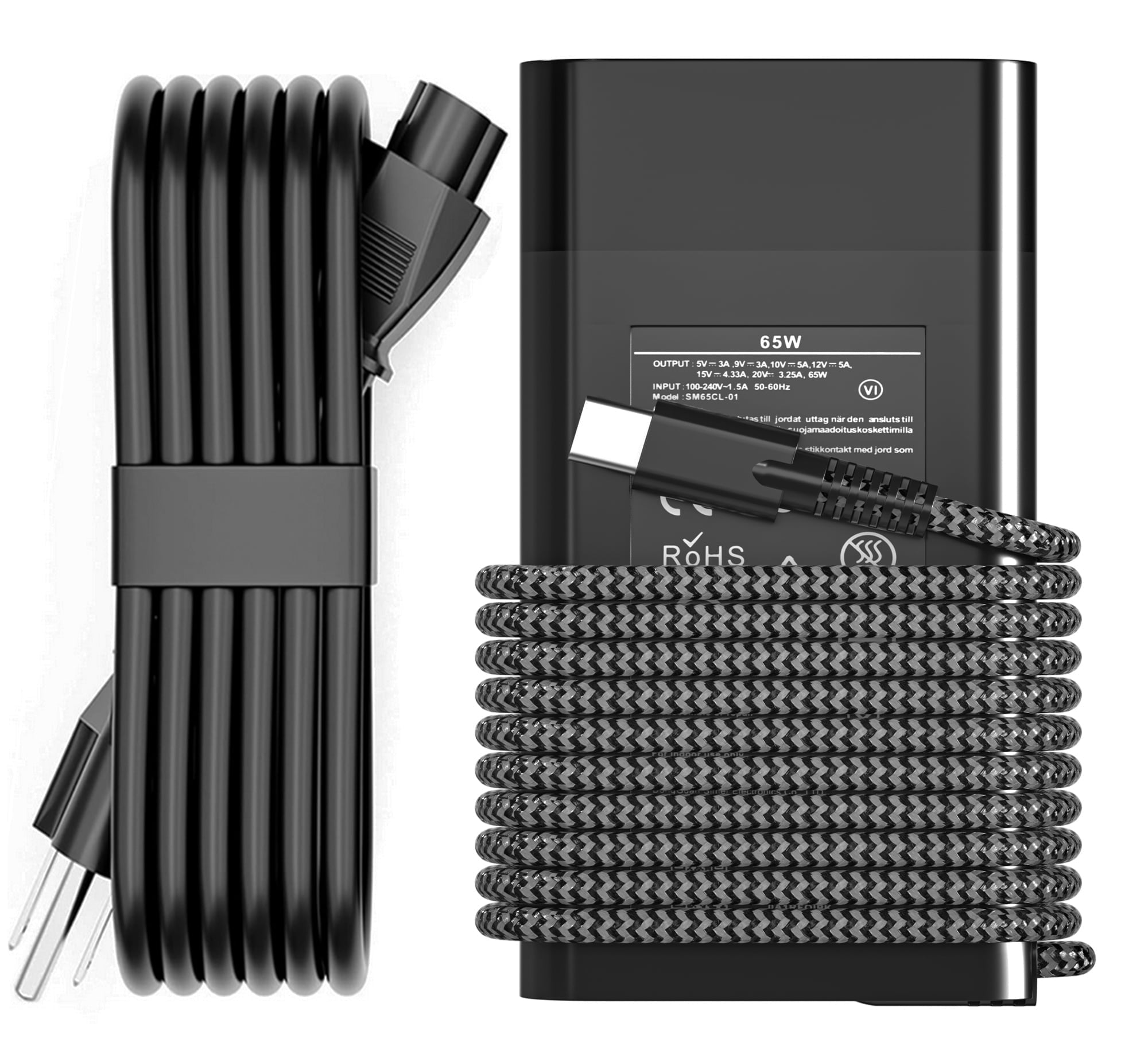 HP Caricabatterie USB-C GaN 65W – 2 Porte, Ricarica Rapida, Compatto, 30% Plastica Riciclata - 2