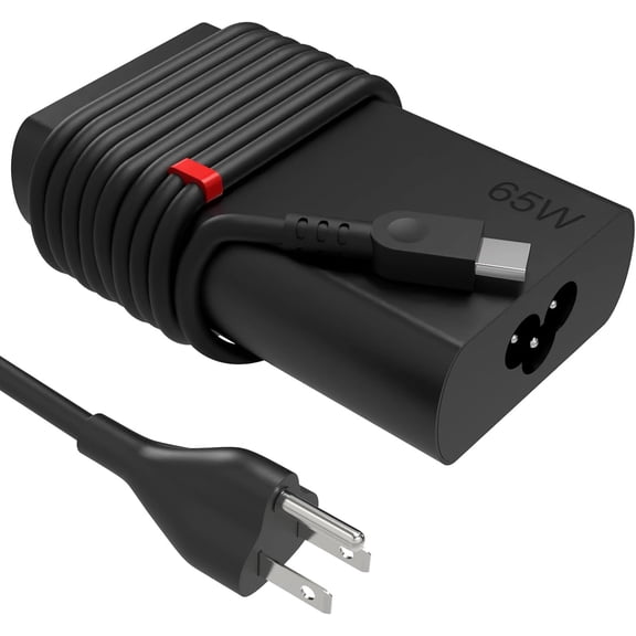 New Slim 65W Laptop Charger Fits for Lenovo Thinkpad Laptop Charger 65W USB C Charger T14 T14s X1 Think pad, Yoga Computer Charger 7i, 65 Watt Fast Replacement Type C Chromebook Power Cord AC Adapter