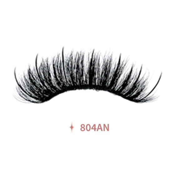 New Slim High Volume Faux Mink Wet Lashes, Dense Curly 3D Messy Manga Style False Eyelashes