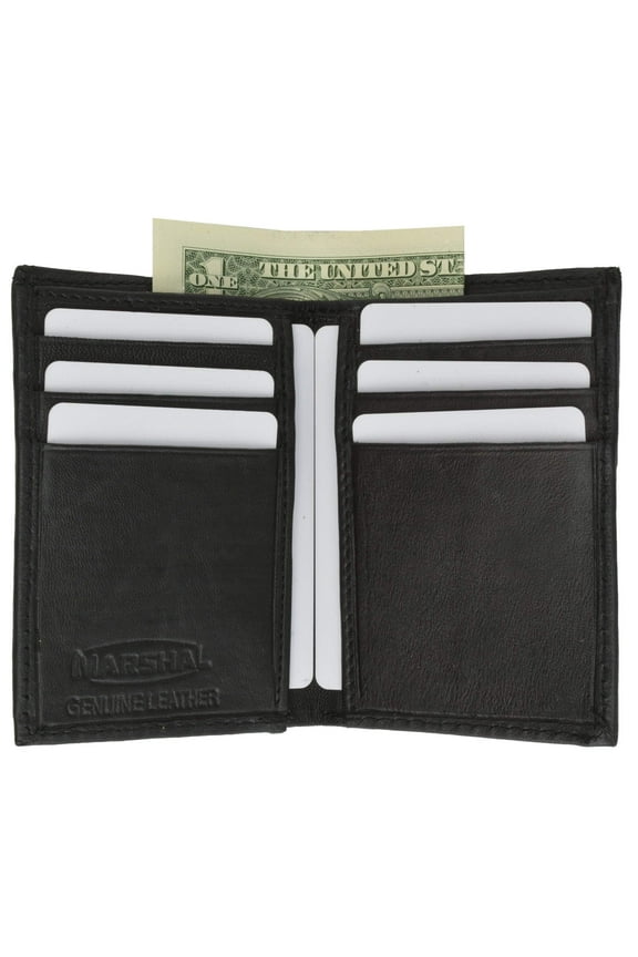 New Slim Thin Mens Bifold Genuine Leather ID Wallet Credit Card Holder 71 (C)