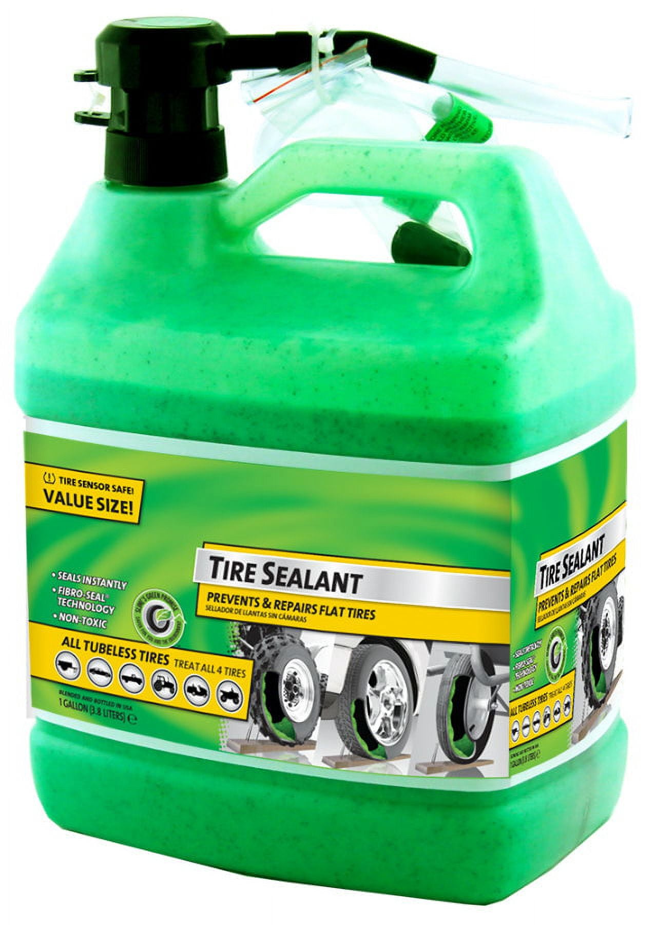 New Slime 10163 Super Duty Tire Sealant with Pump, 1Gallon