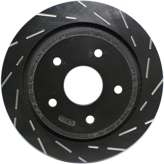 New Slotted Brake Disc Compatible With Ram 1500 SXT 6 Cyl 3.6L 1500 Laramie Limited 8 Cyl 5.7L 1500 Tradesman 8 Cyl 5.7L 1500 ST 6 Cyl 3.0L 1500 Sport 6 Cyl 3.6L 2018 By E35USR7106