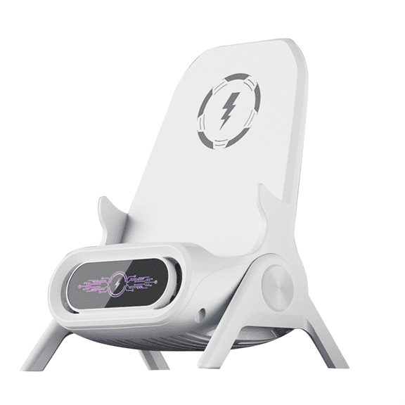 New Small Chair 15W Wireless Fast Charger Wireless Amplification Multifunctional Mobile Phone Tablet Bracket