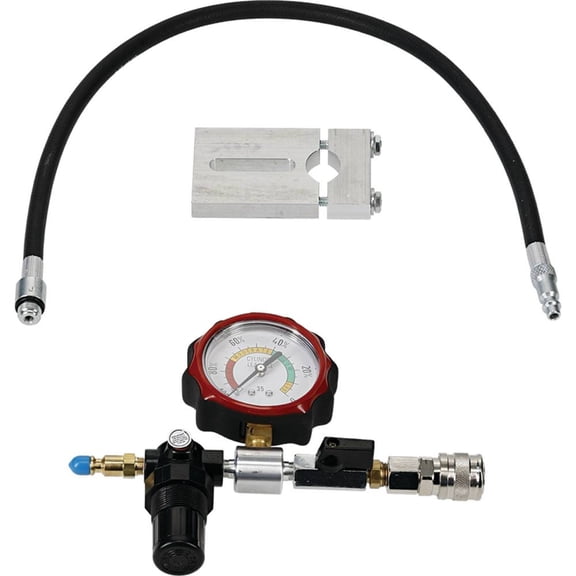 Cylinder Leakdown Tester with Ball-Valve and Crankshaft Holding Tool Compatible with Small Engine Briggs & Stratton Kohler Tecumseh Honda Compression Testing Diagnostic Equipment