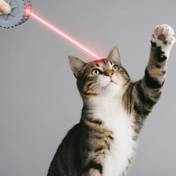 New Smart Electric Laser Cat Ball Toy - Interactive Automatic and Handheld Pet Cat Toy, Rechargable, Fun, and Engaging (Green)