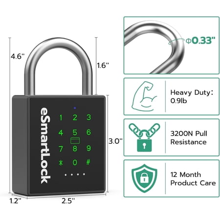 New Smart Padlock with Key