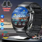 AOLIGEI New Smart Watch Headset Two In One Wireless Bluetooth Dual Earbuds Call Health Monitor Sport Tracker Smartwatch For Hauwei IOS