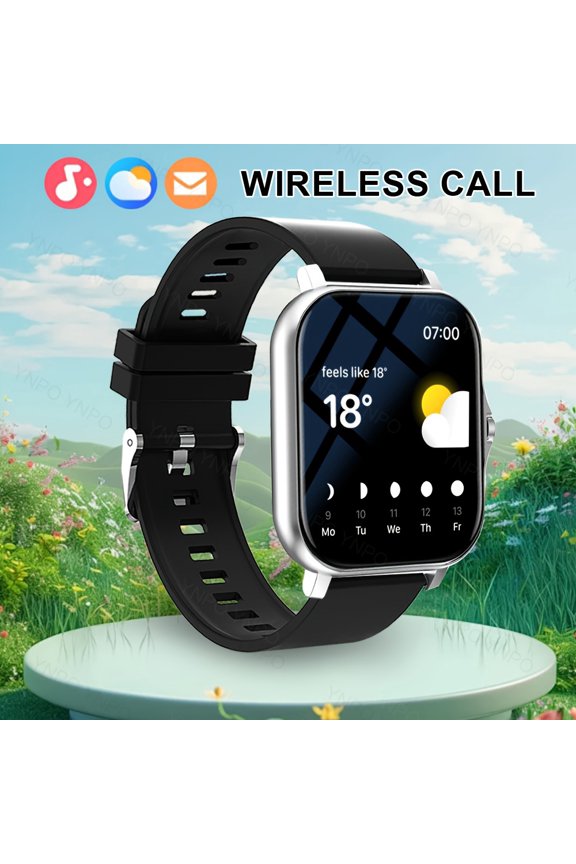 New Smartwatch, Wireless Calling/Receiving, Multiple Sports Modes, Camera Control, Message Notifications, Borderless Ultra-thin Design, Suitable for Android and iPhone, Unisex As A Gift