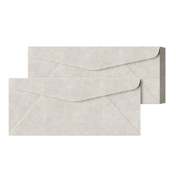 New Smoke Gray #10 Parchment Business Envelopes – Perfect for Invitations, Greetings, Holiday, Office, Invoices, Letters, Mailings | 4 1/8 x 9 1/2 Inches | 50 Per Pack